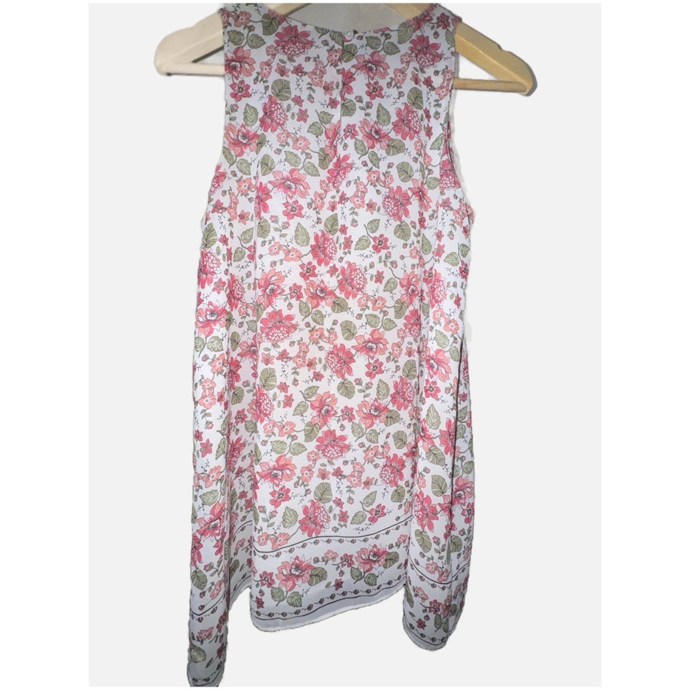 Max Studio -Sleeveless Floral Tunic Top Size Small - Picture 4 of 11